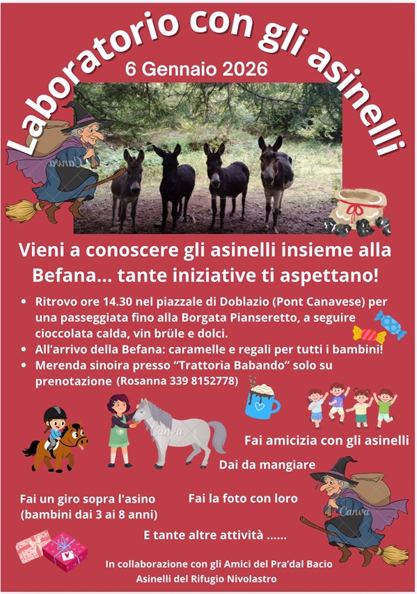 Laboratorio con gli asinelli